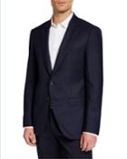 Men's Slim Micro-dot Tailored Wool Jacket