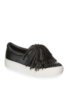 Aria Fringe Leather Low-top