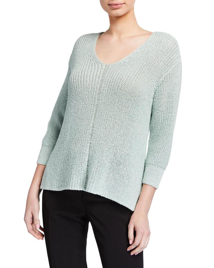 3/4-sleeve Speckled