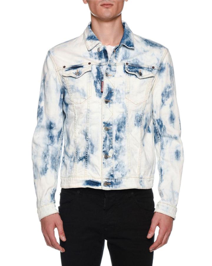 Men's Dan Bleach Wash Jean Jacket