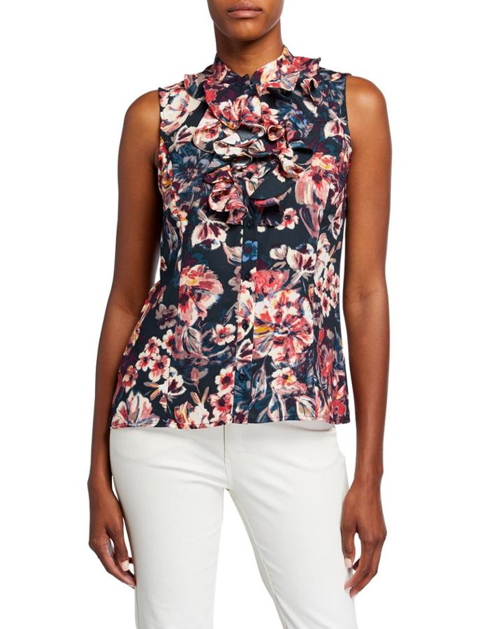 Ruffle Front Blouse