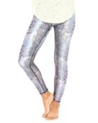 Mid-rise Snakeskin Printed Performance