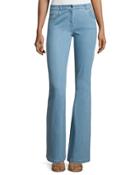 Mid-rise Flare-leg Contour Jeans,