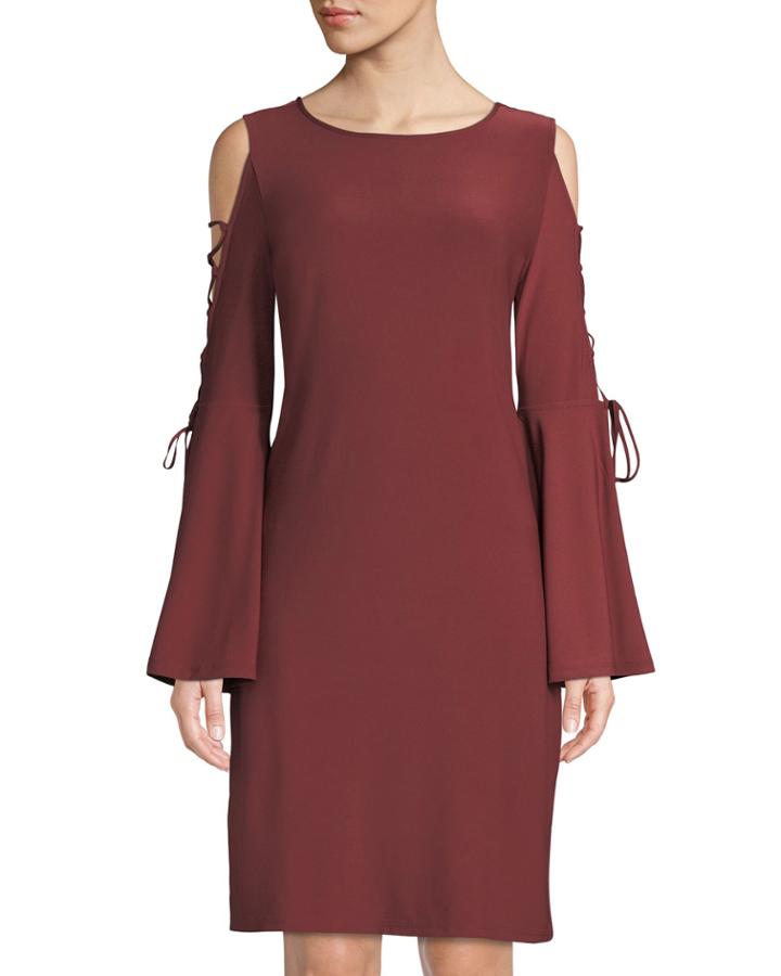 Cold-shoulder Lace-up