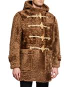 Men's Horsham Shearling Fur Teddy Toggle Coat