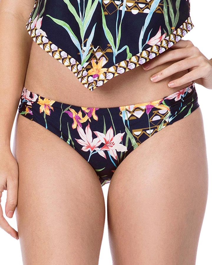Fiji Floral Mix Shirred Hipster Bikini