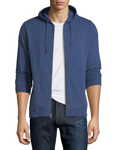 Jersey Zip-front Hoodie
