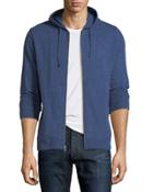 Jersey Zip-front Hoodie