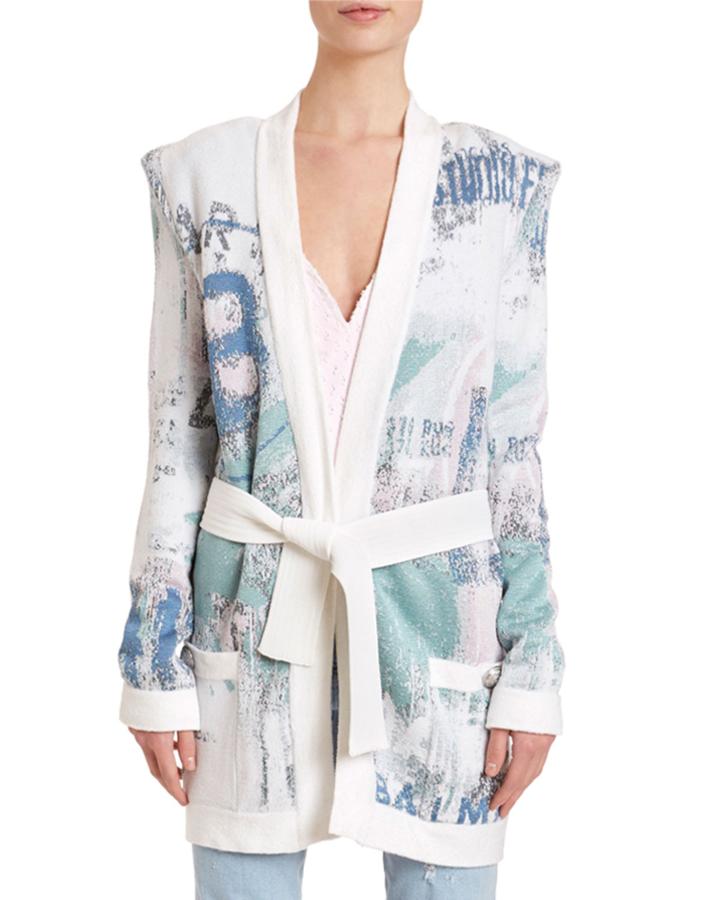 Graffiti Jacquard Cardigan
