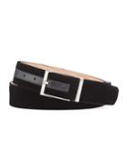 Men's Square-buckle Formal Velvet Belt