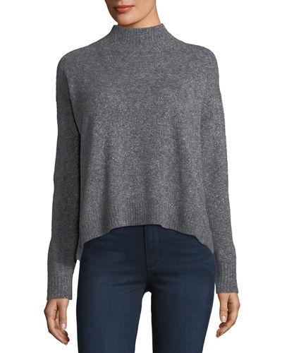 Mock-neck Mousse Pullover