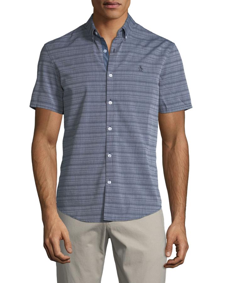 Short-sleeve Slub Fil-&#225;-fil