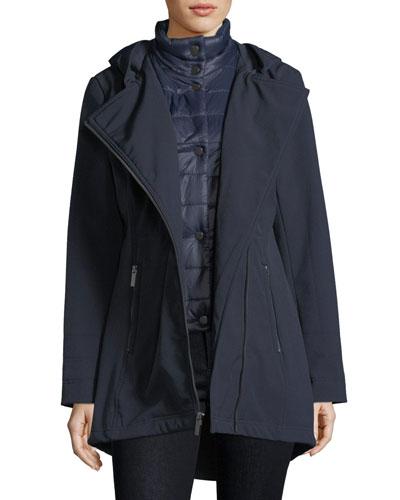 Soft Shell Jacket W/ Quilted Dickey