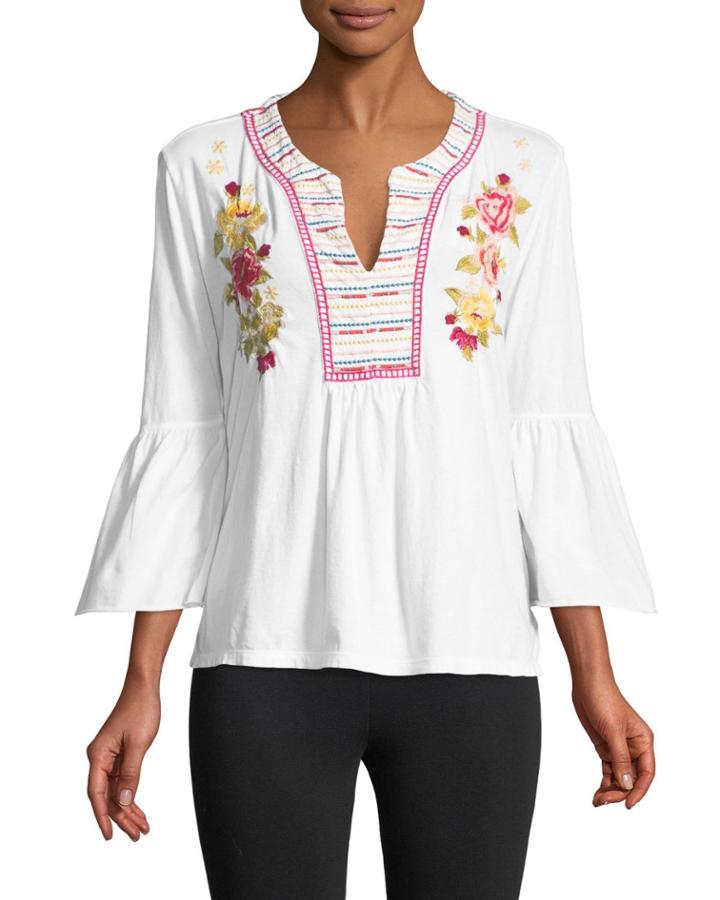 Tilly Flare-sleeve Boho Tee