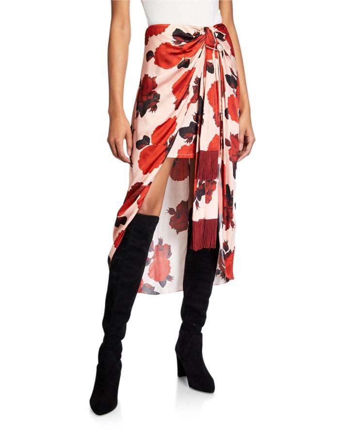 Emma Floral-print Knot-front