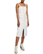 To The Point Button-front Dress