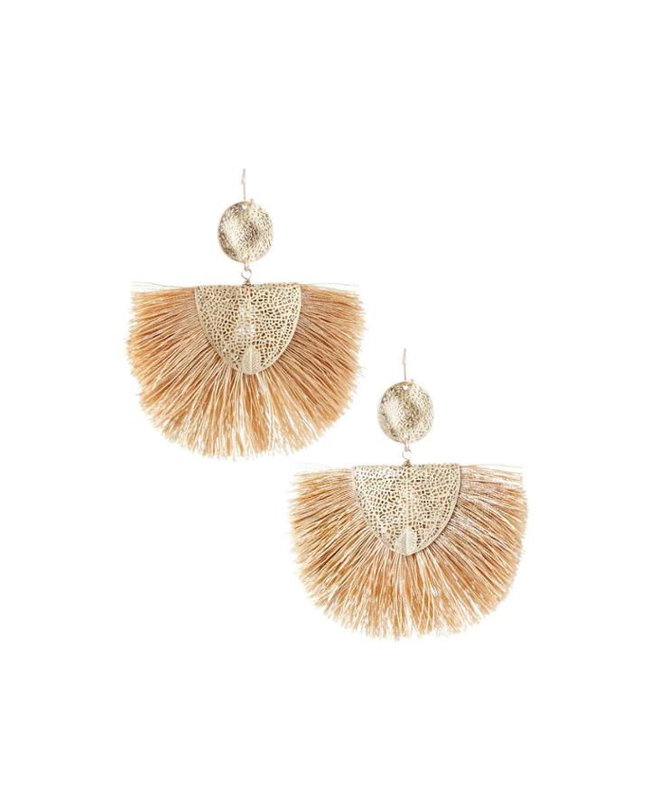 Fan-style Drop Earrings