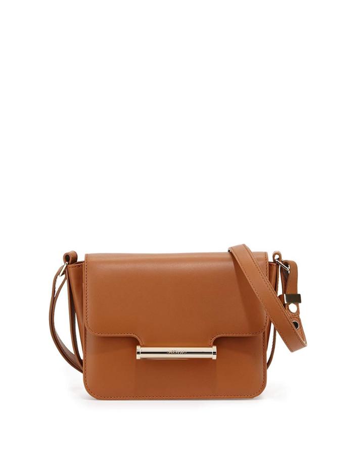 Diane Mini Flap Shoulder Bag, Tan