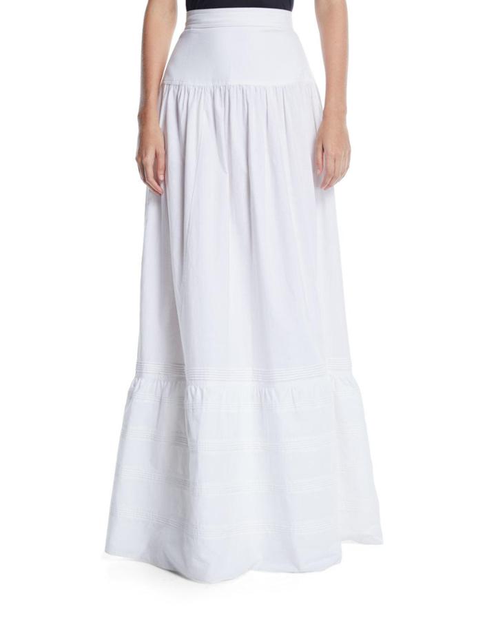 High-waist Cotton Maxi Prairie