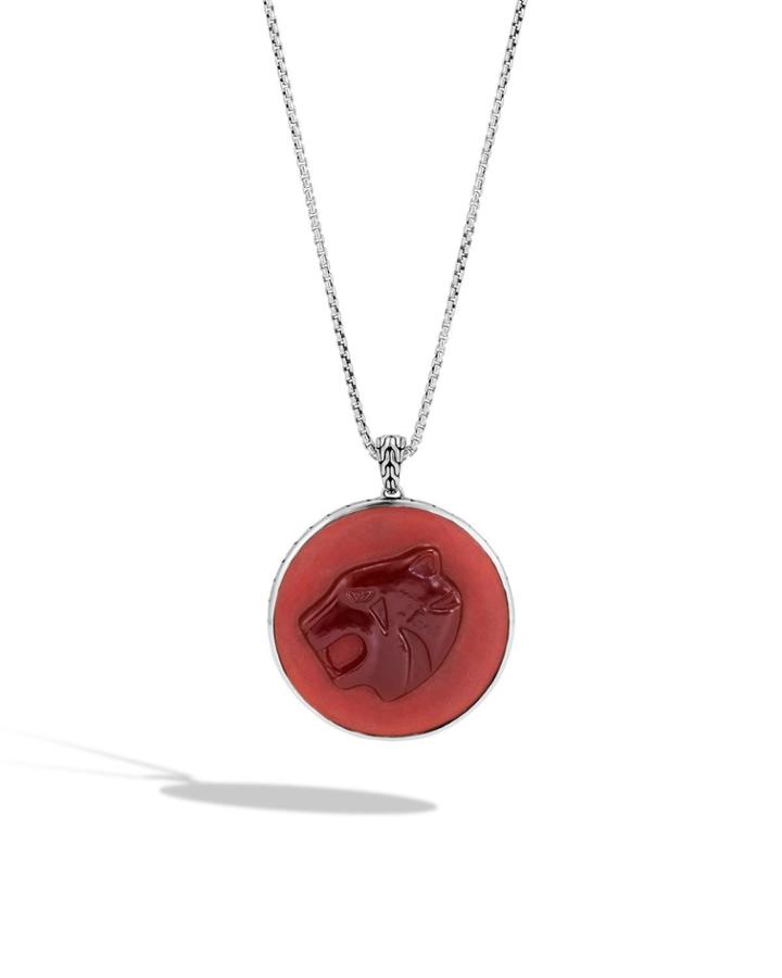 Legends Macan Carnelian Pendant Necklace