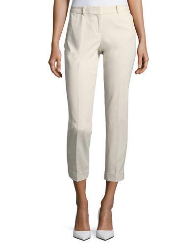 Downtown Cuffed-hem Ankle Pants