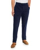Men's Cotton-blend Straight Trousers