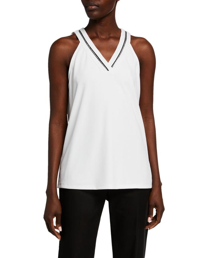 Chain V-neck Tank Top