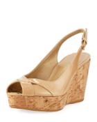 Vent Aniline Platform Slingback Wedge