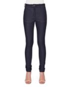 High-waist Skinny Denim Jeans, Indigo