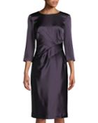 3/4-sleeve Wrapped Waist Liquid