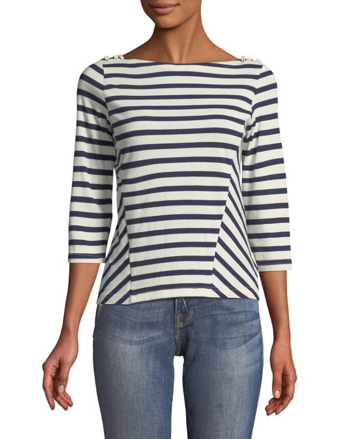 Striped Lace-up