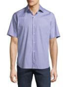 Diamond-dobby Short-sleeve