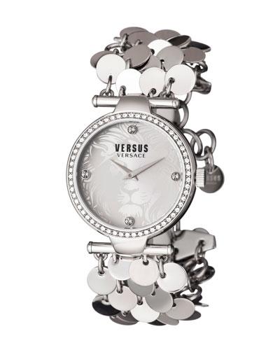 34mm Paris Lights Swarovski&reg; Bezel Bracelet Watch,