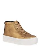 Janette Metallic Leather High-top