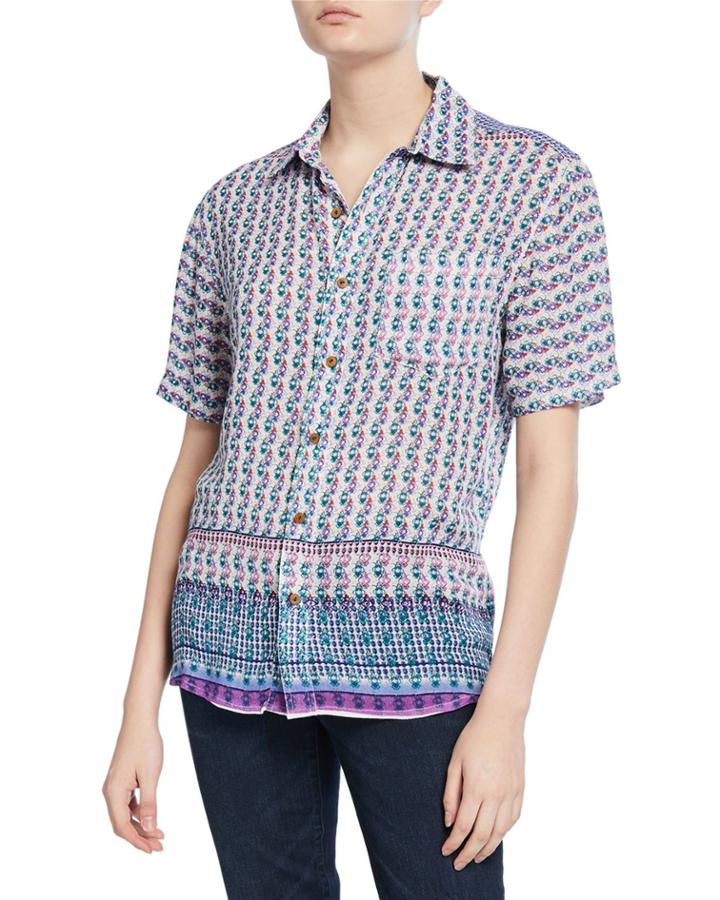 Tatum Printed Button-down