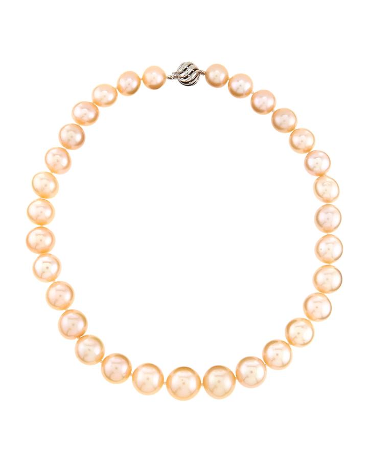 Belpearl Pink Freshwater Pearl Necklace, 12-15mm, Women's
