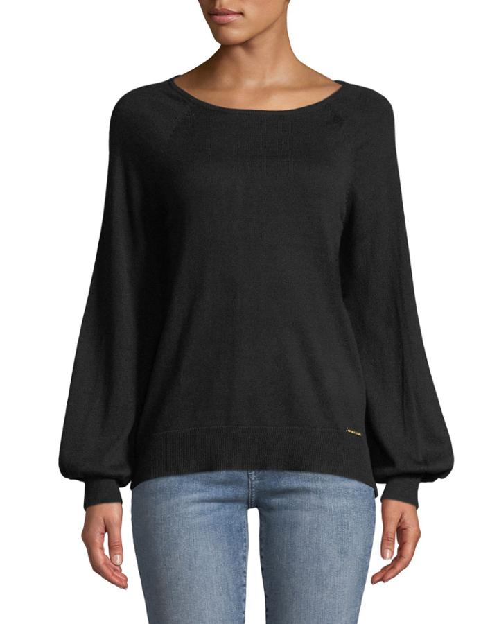 Boat-neck Long-sleeve