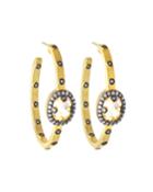 Studded Hoop Earrings