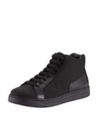 Men's Leather Zip-side High-top