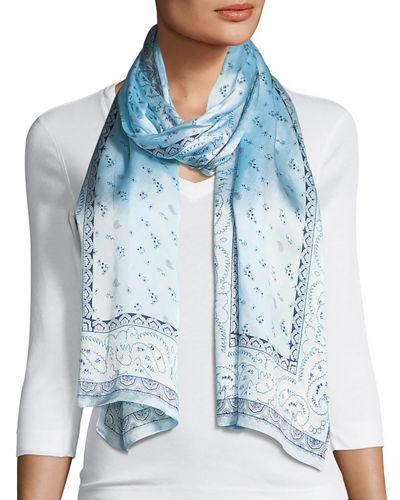 Paisley-print Oblong