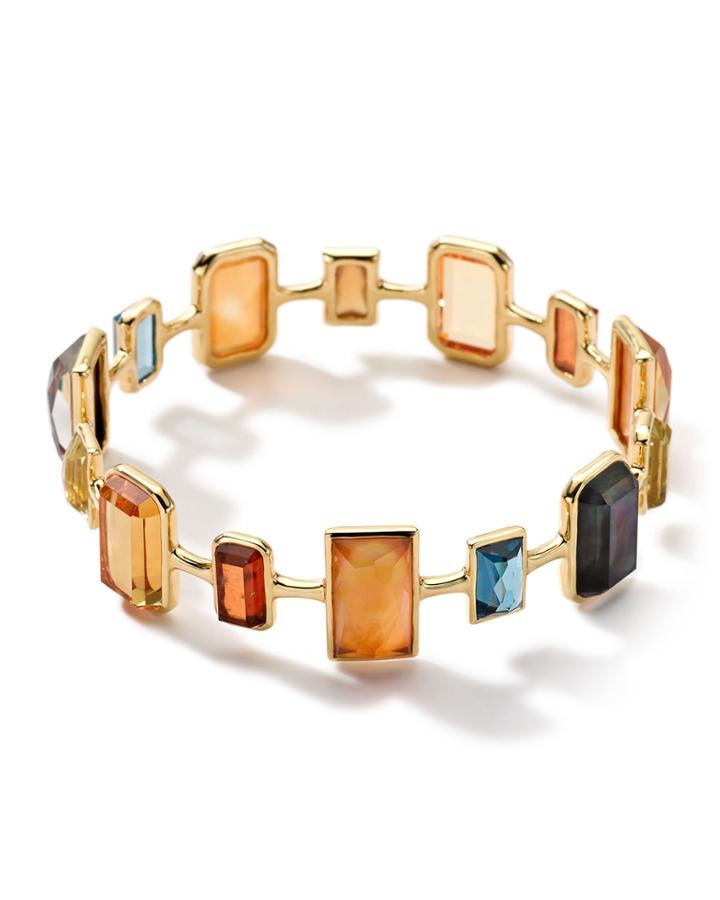 18k Rock Candy Gelato 10-stone Bangle In