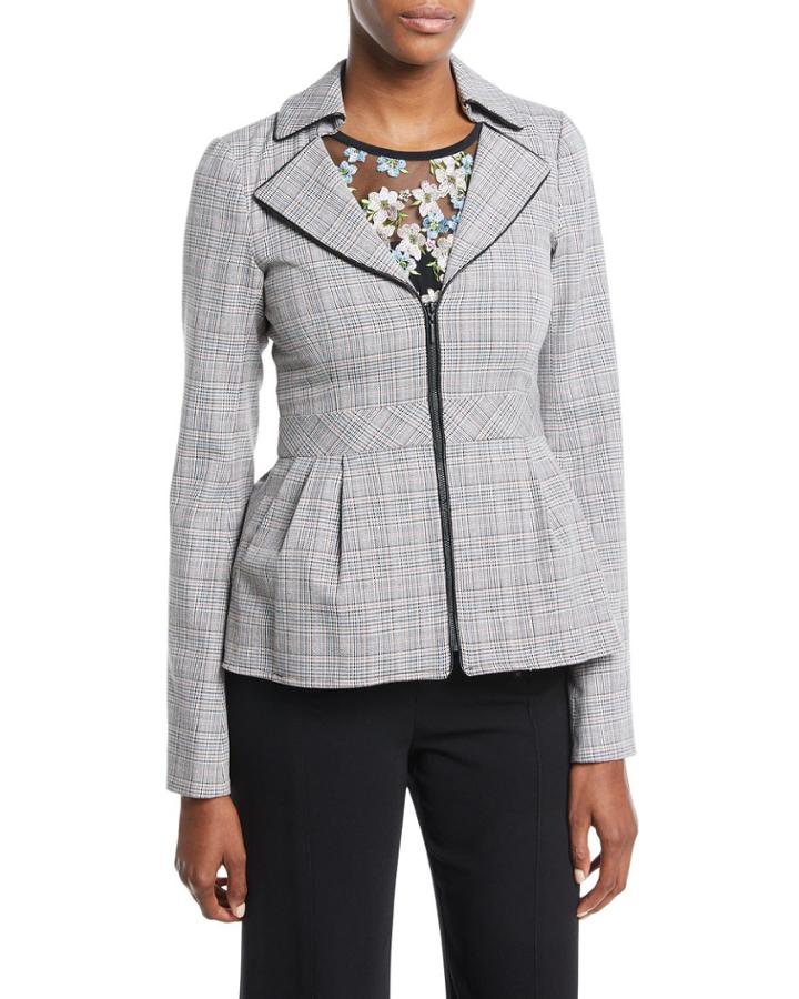 Star Crossed Zip Peplum Jacket