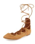 Leo Ankle-wrap Ballerina Flat,