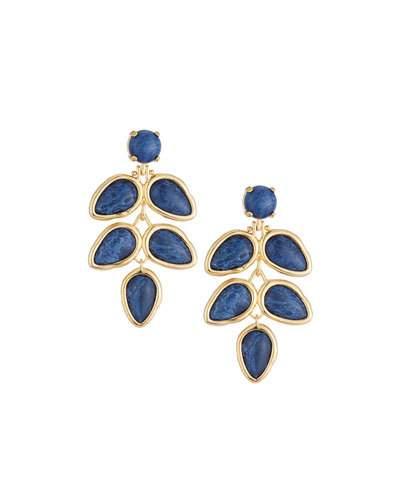 Palm Leaf Chandelier Earrings