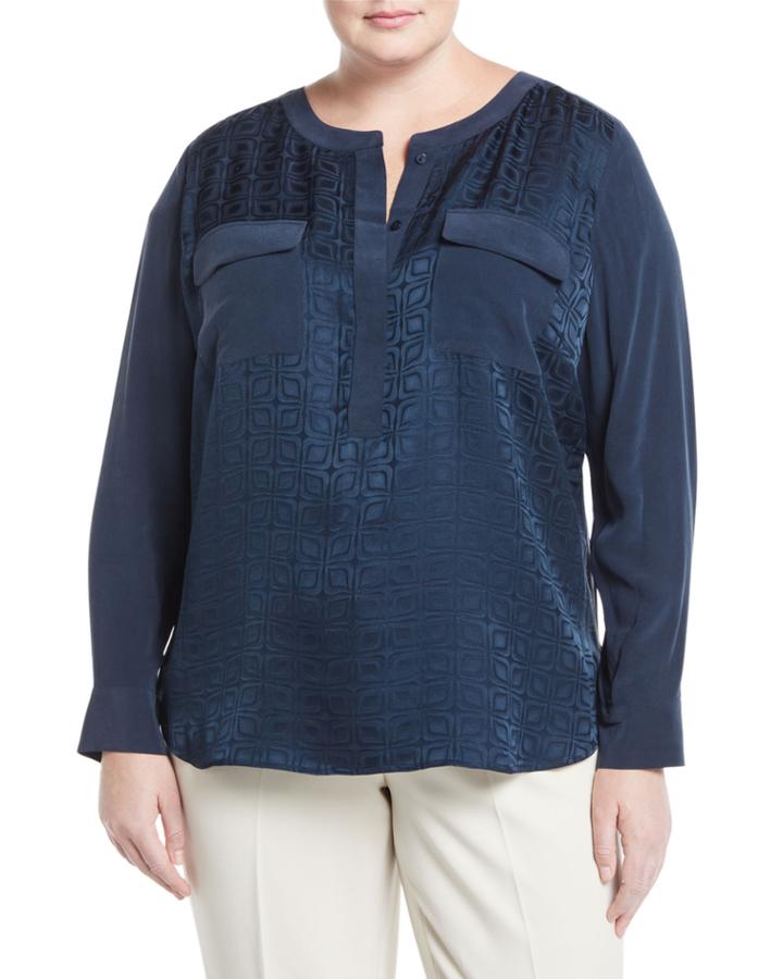 Jacquard Two-pocket Tunic,
