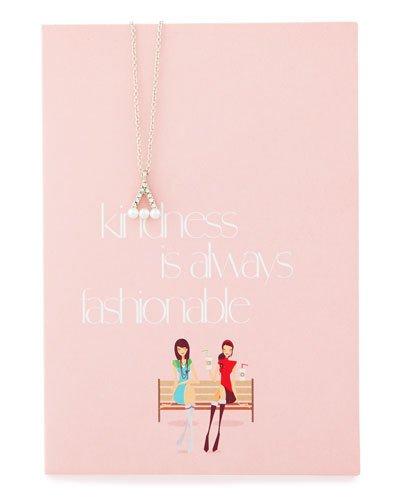 Triangle Pendant Necklace With Kindness Card