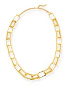 Long Gold-plated Box Chain Necklace