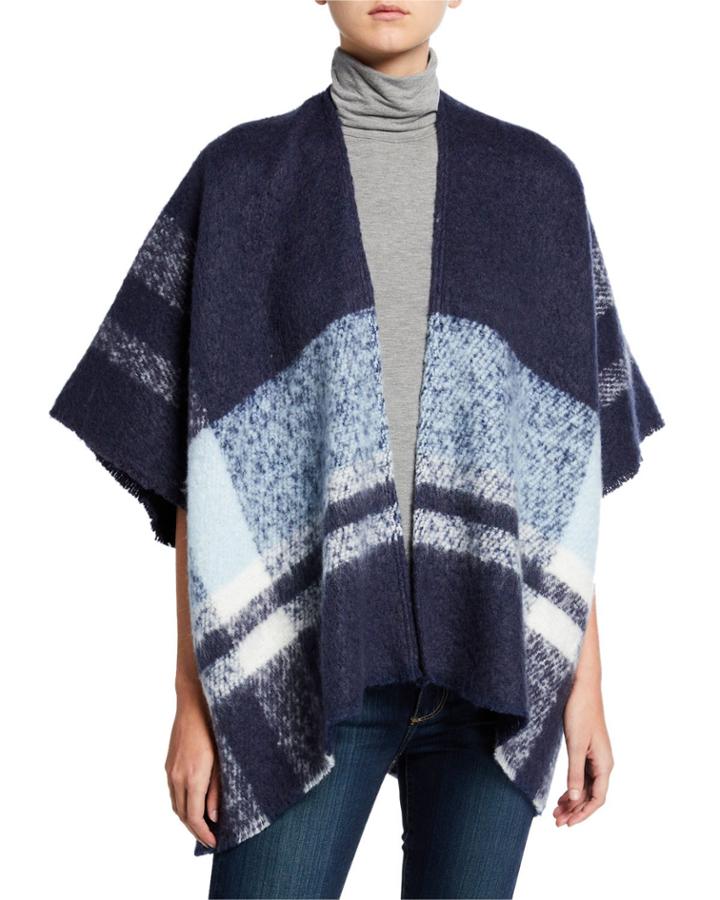 Super Brushed Plaid Cropped Topper
