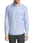 Men's Leisure-fit Washed Oxford Cotton