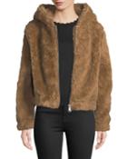 Hooded Zip-front Teddy